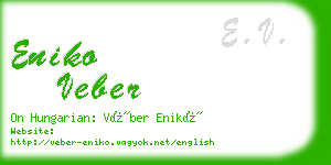 eniko veber business card